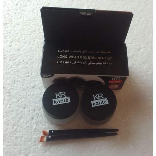 2 Set Of Eye Liner Gel, Black And Brown