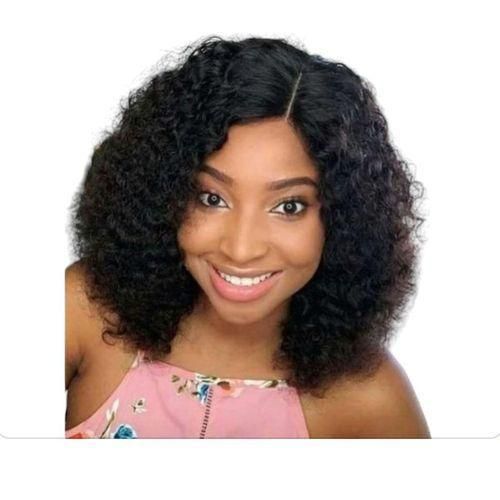 NewCurly Hair Wig With 2*4 Closure Natural Colour 12inches