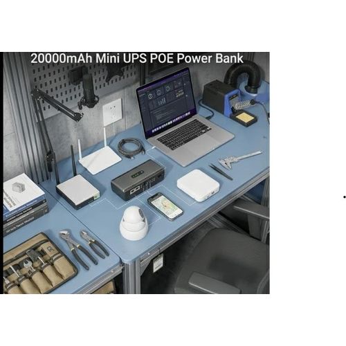 Router Battery Supply, 20,000 Mah Backup Battery Supply - Compact Uninterruptible Battery Supply, WiFi Camera Battery Supply, Small UPS Battery Supply for WiFi Router Backup Power Supply UPS Power Bank 5V/9V/12V/15V/24V Uninterruptible Power Supply