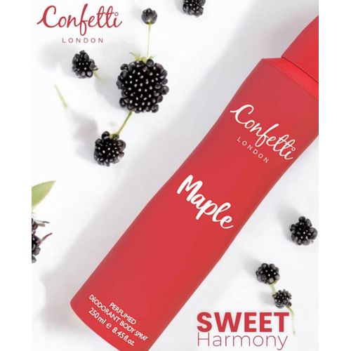 Confetti LONDON Body Spray 250ml Maple 1pack 6pcs inside