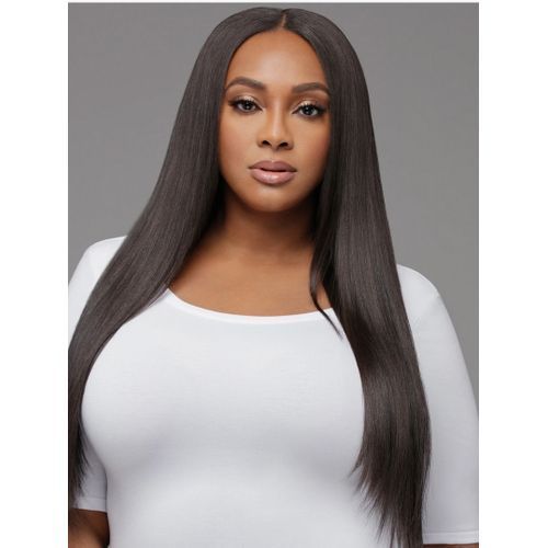 Long Soft Straight Wig With Closure-1b