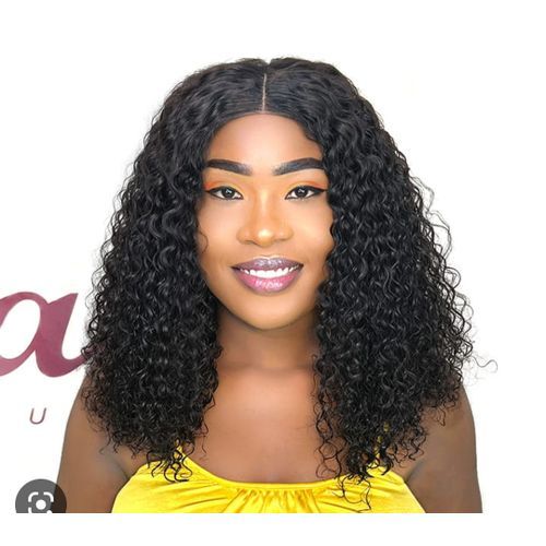 Quality Waterwave Curly Wig With Closure-1b