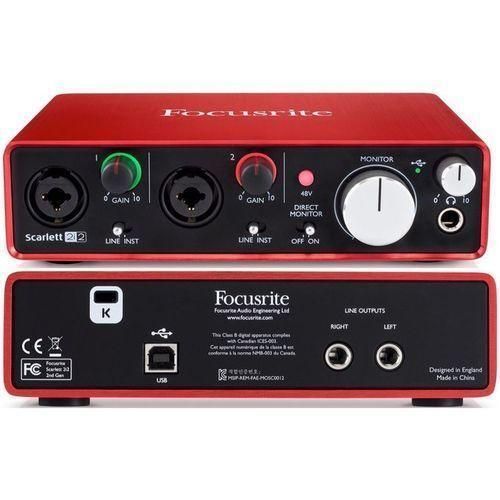 Scarlett 2i2 (3rd Gen) USB Audio Interface With Pro Tools.
