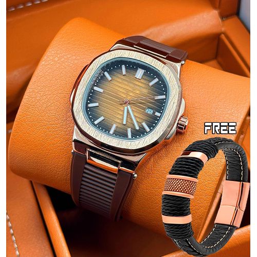 Elegant Time And Expensive Solid Wrist Watch For Rugged Men