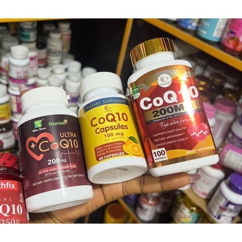 Ultra COQ10 200mg & COQ10 CAPSULES per serving 100mg + COQ10 triple action formular 200mg 3pcs