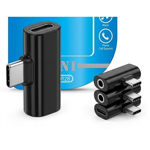 2-in-1 USB Type-C to 3.5mm Audio Headphone Jack Adapter, 2A Fast Charging splitter Dongle with Music Control & Phone Call Support for USB-C Smartphones and Tablets