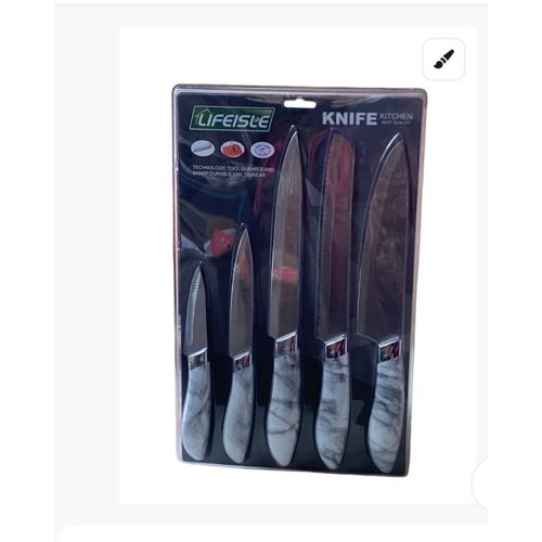Lifeisle 5-Piece Stainless Steel Kitchen Knife Set