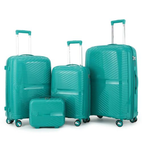 4 set Unbreakable Travel luggage - Turquoise