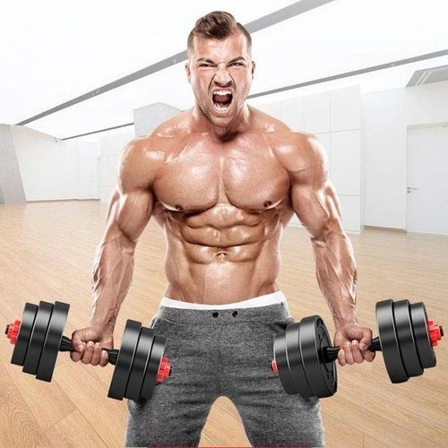 20KG Adjustable Dumbbells Set Weights With Barbell Extension