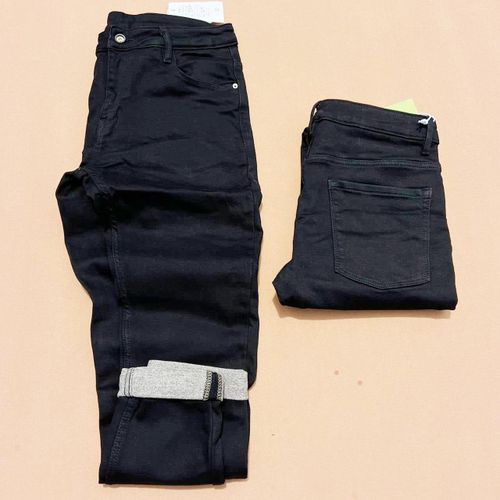 ORIGINAL Stock Plain Black Jean Trouser for Men