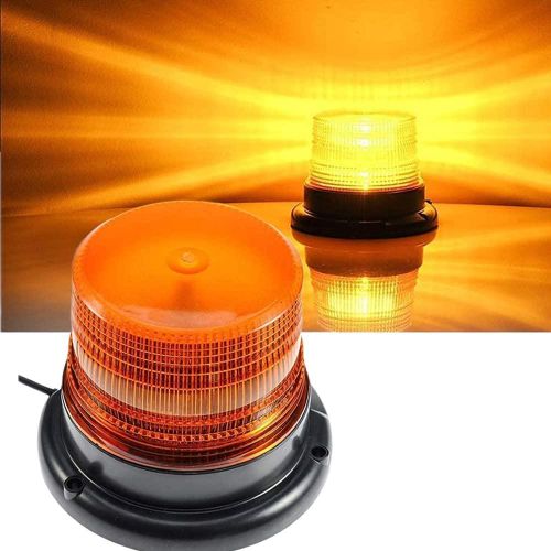 LED Strobe Light, Big Ant Amber 48 LED Warning Lights Safety Flashing Strobe Lights with Magnetic for Vehicle Trucks Cars, Law Enforcement Emergency Hazard Beacon Caution Warning