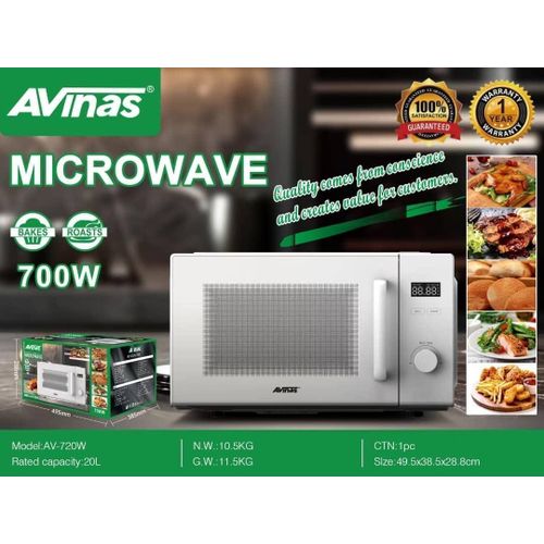 20L Digital Microwave Oven - 700W (AV-720W)