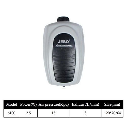 Jebo Ultra Silent Aquarium Air Pump Compressor Oxygen Pump Single Double Outlet 220-240v Adjustable Volume Fish