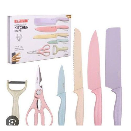 6pcs Colorful Knife sets