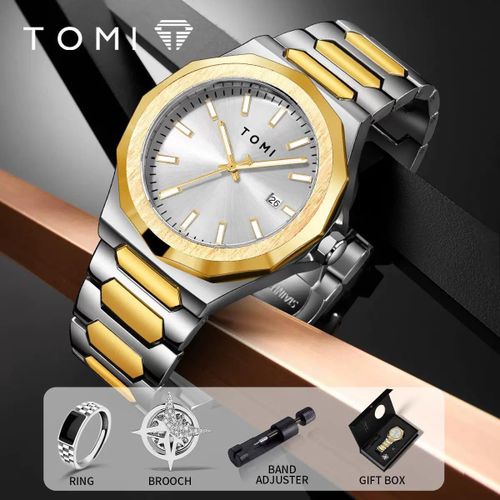 Men's Business Quartz Wristwatch - Waterproof Stainless Steel Strap, Formal & Casual Dress Timepiece