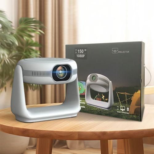 Mini Smart 1080P Projector 150 Big Screen 360° Rotation Home Cinema Projector Phone LaptopTV Stick Compatible