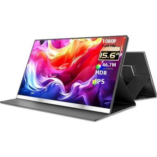 P4 15.6 Portable Monitor, Ultra-slim Narrow Bezel Full Hd 1080p Ips Display, Usb-c & Hdmi