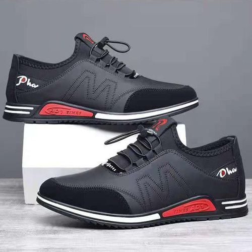 Men Casual Lace-up Sneakers Lightweight Comfortable Shoes
