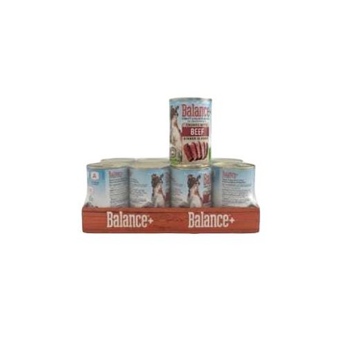 Balance+ Chunks with Beef Dinner in Gravy Wet Dog Food (Pack of 12 Cans)