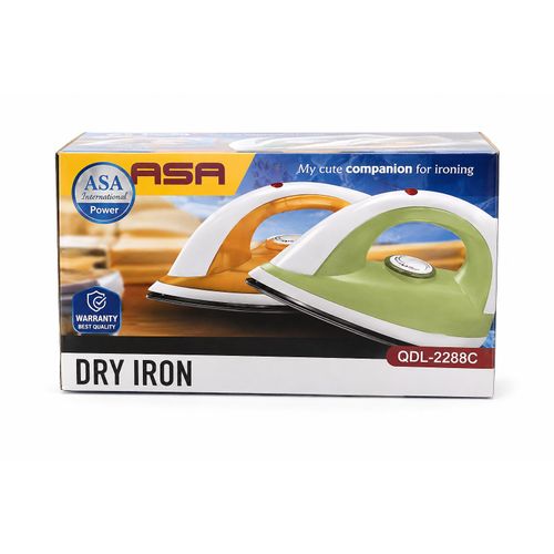 Qa sa 1000W Premium Dry Iron - Non-Stick Soleplate Electric Pressing Iron