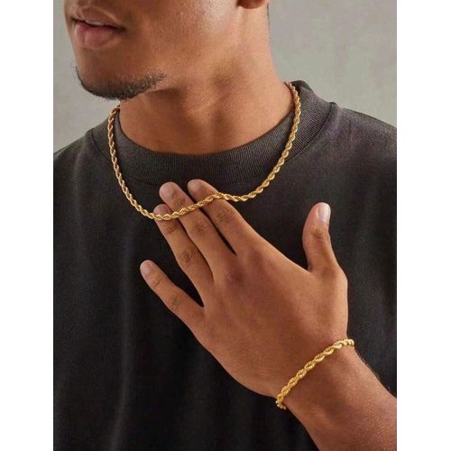 Luxury Tiny Twist Necklace And Bracelet