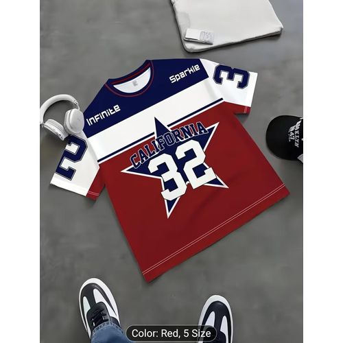 Boys' California Theme No. 32 Jersey T-Shirt -2 - 3 years