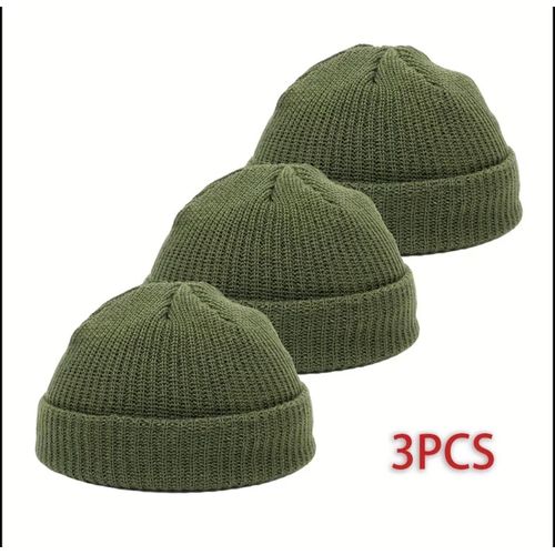 3 pcs Autumn winter men’s versatile hat headwear beanie headwrap headwear