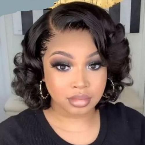 Bouncy Curl Genuine Hair T FRONTAL Wig