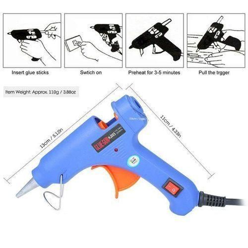 Small Size , Multipurpose Hot Melt Glue Gun + 10 Hot Glue Stick