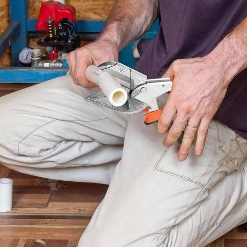 Serrated shear, adjustable from 45° to 120°, sharp tree trunk cutter. Wood-plastic multi-angle serrated shear, with two blades for cutting wood. PVC