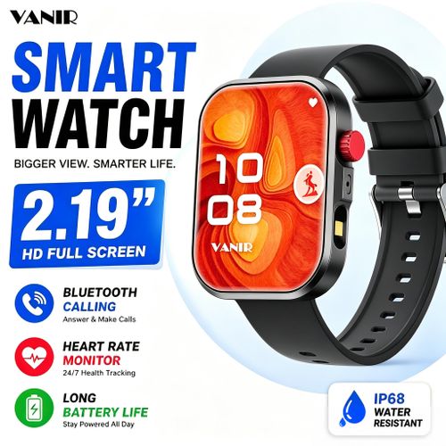 2.19 HD Big Screen Smart Watch with Bluetooth Calling Fitness Tracker Multi Sport Long Battery Life Stylish Smartwatch for Men Women Compatible with iPhone Android Samsung Tecno Infinix Camon Hot
