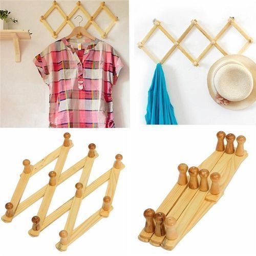 Wooden Hanger Expandable Coat Rack