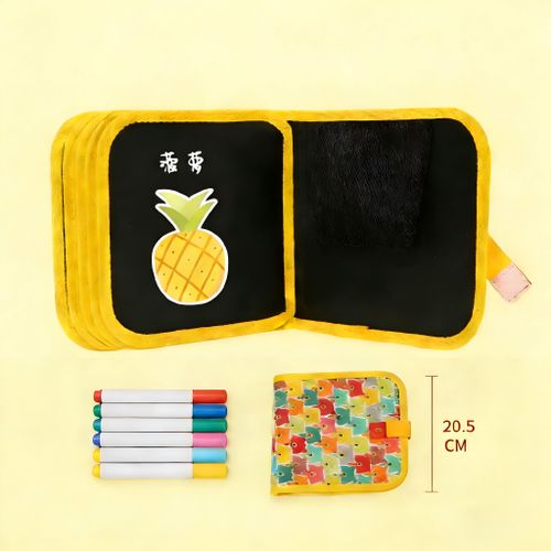 Children's Doodle Drawing Book Kids Portable Graffiti Drawing Board Water Color Pen Set For 1-6 Yrs