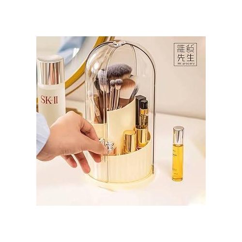 Makeup Brush Holder 360° Rotating Makeup Brush Organizer