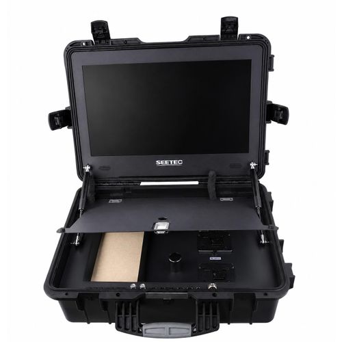 Premium SEETEC Portable Broadcast Monitor with Flight Case – Professional Video Production Monitor