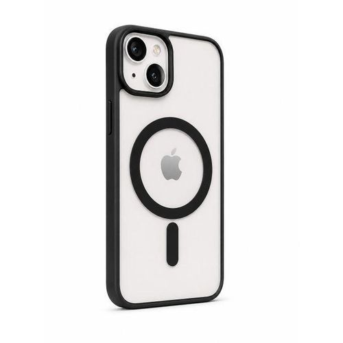 Pouch iphone 13 or 14 transparent Magnetic Case Compatible For Wireless Charging(BLACK)