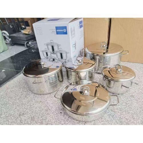 Korkmaz 10-Piece Stainless Steel Cookware Set