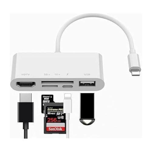 Lightning 4 in 1 Docking Station (HDMI+SD+TF+USB) model:75215 For IPhone 11 11Pro Max XS Pro SE2 IPad