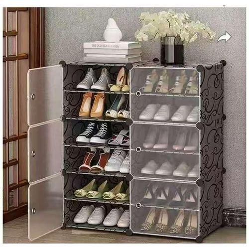 Double Door Shoe Rack Storage Cabinet with Doors.