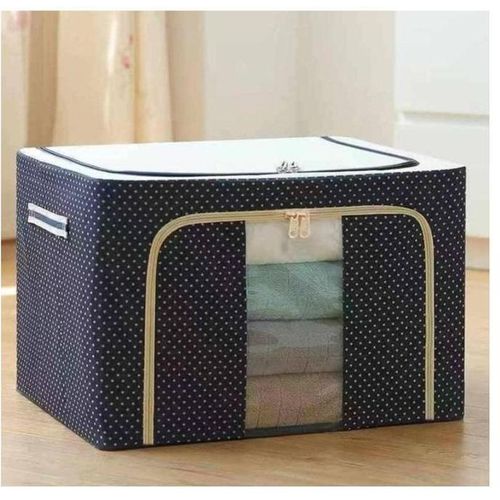 Collect Clothes Fabric Steel Frame Storage Box Wardrobe Folding Storage Organizer Storage Box Large Quilt Buggy Ba