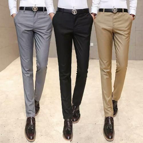 3 IN 1 CORPORATE PLAIN SUITS TROUSER FOR MEN