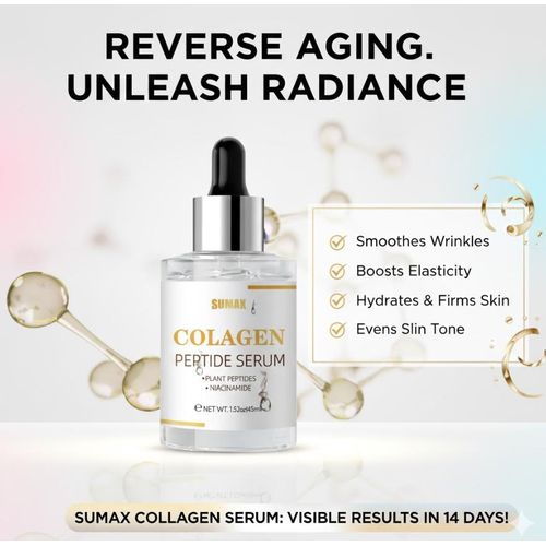 CELEBRITY FACE Collagen PEPTIDES Serum for Face – Gentle Formula for Sensitive Skin Firming & Hydrating Advanced Firming & Lifting Essence for Face and Neck Deep Hydration Skin Brightening Formula Acid Anti-Aging Moisturizer Even-Toned Youthful Skin Serum