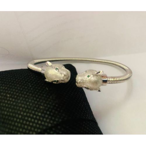 DUBIA LUXURY UNISEX JAGUAR SILVER BRACELET