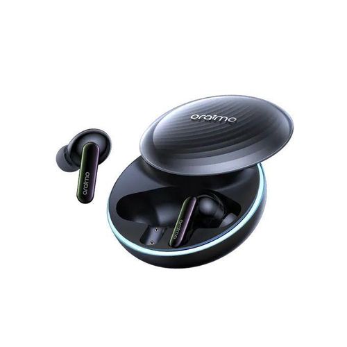 Hybrid ANC True Wireless Bluetooth Earbuds with ENC Mic, Deep Bass, Custom Voice Prompt & Charging Case