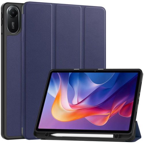 Xiaomi Redmi Pad 2 (11 Inch) 2025 Tri-Fold Leather Smart Case with Pen Space - Blue