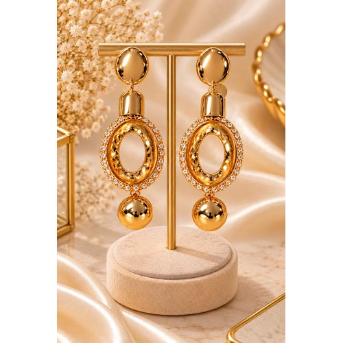 Gold-Tone Drop Earrings