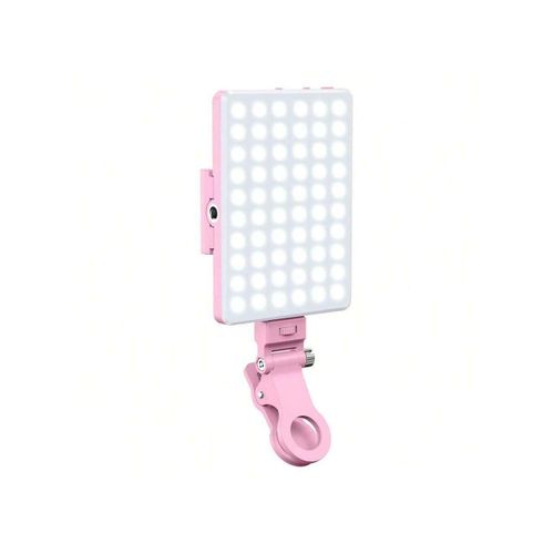 Portable Rechargeable LED Selfie Light - Adjustable Brightness for Phone, Tablet, Video Calls