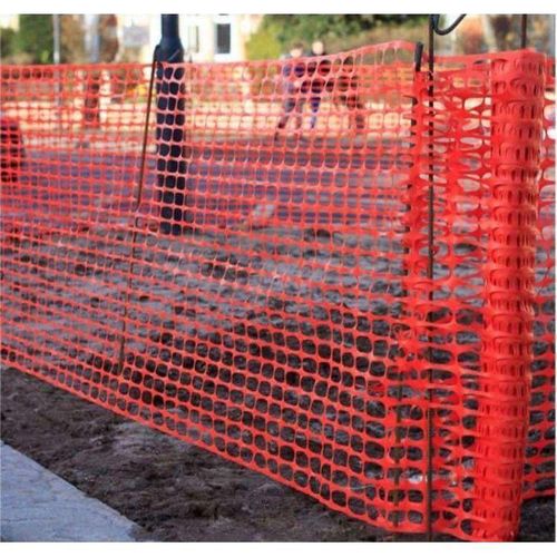 4ft x 50m Orange Safety Barrier Net – Heavy Duty Construction Warning Fence