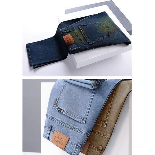2in1 Quality Jean For All Men-Sky-Blue And Mix-Blue