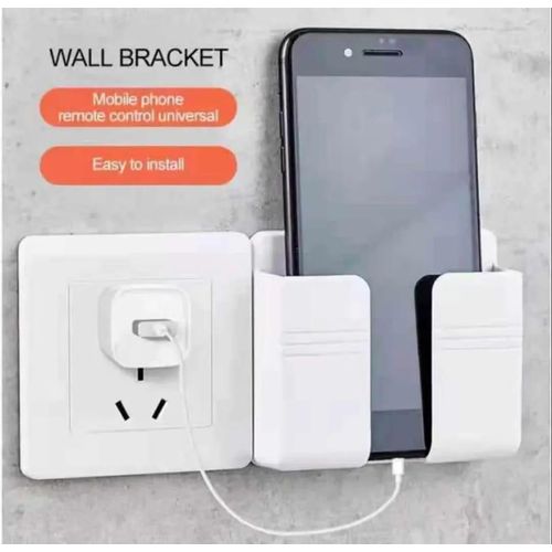 Charger holder & wall mounted phone bracket